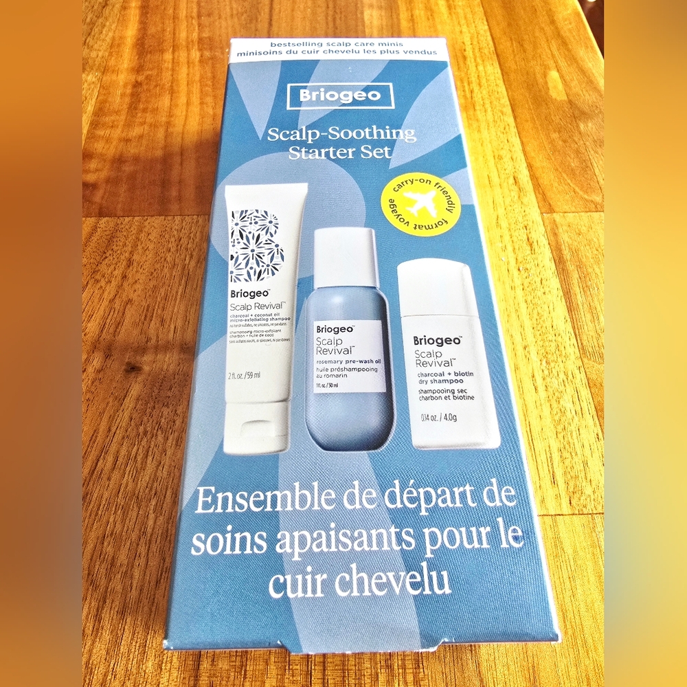 New! Briogeo Scalp Revival Soothing Starter Set - 3 Pieces